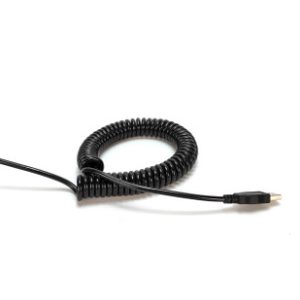 Motorsport grade USB coiled cable