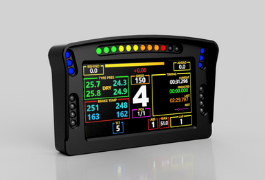 UD2-S | 5" Sim racing dashboard with 26 frosted programable LEDs
